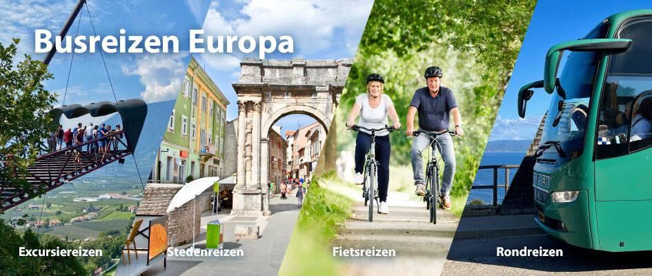 Busreizen Europa excursiereizen, stedenreizen, fietsreizen en rondreizen